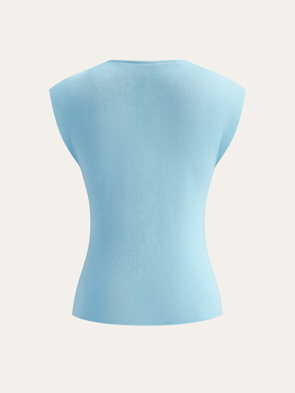 Shell Button Knit Vest