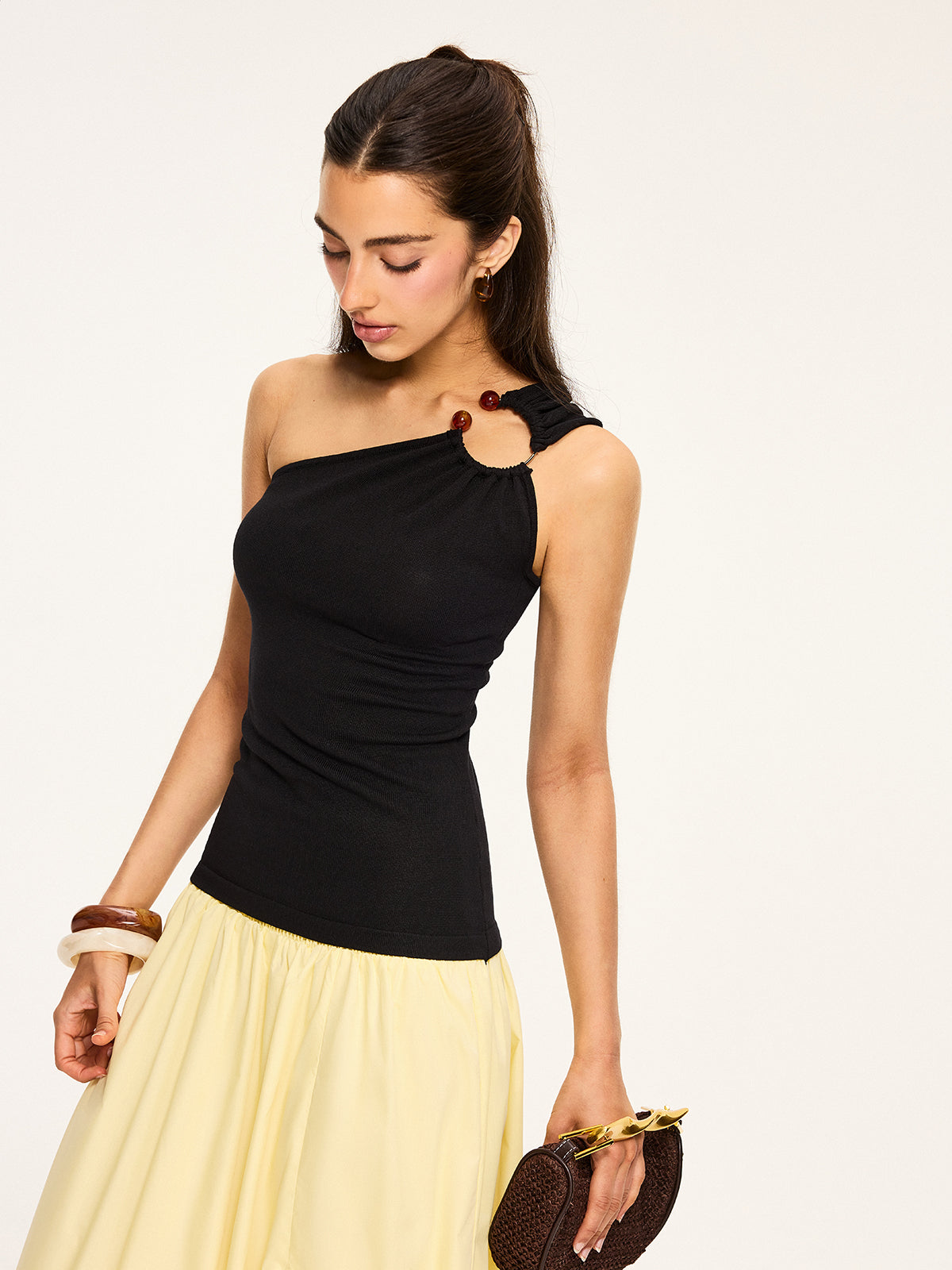 Asymmetrical One-Shoulder Top