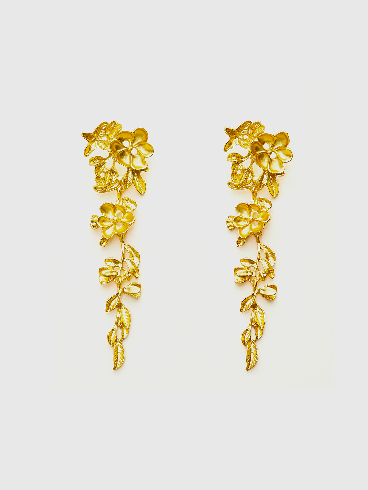 Floral Fringed Earrings