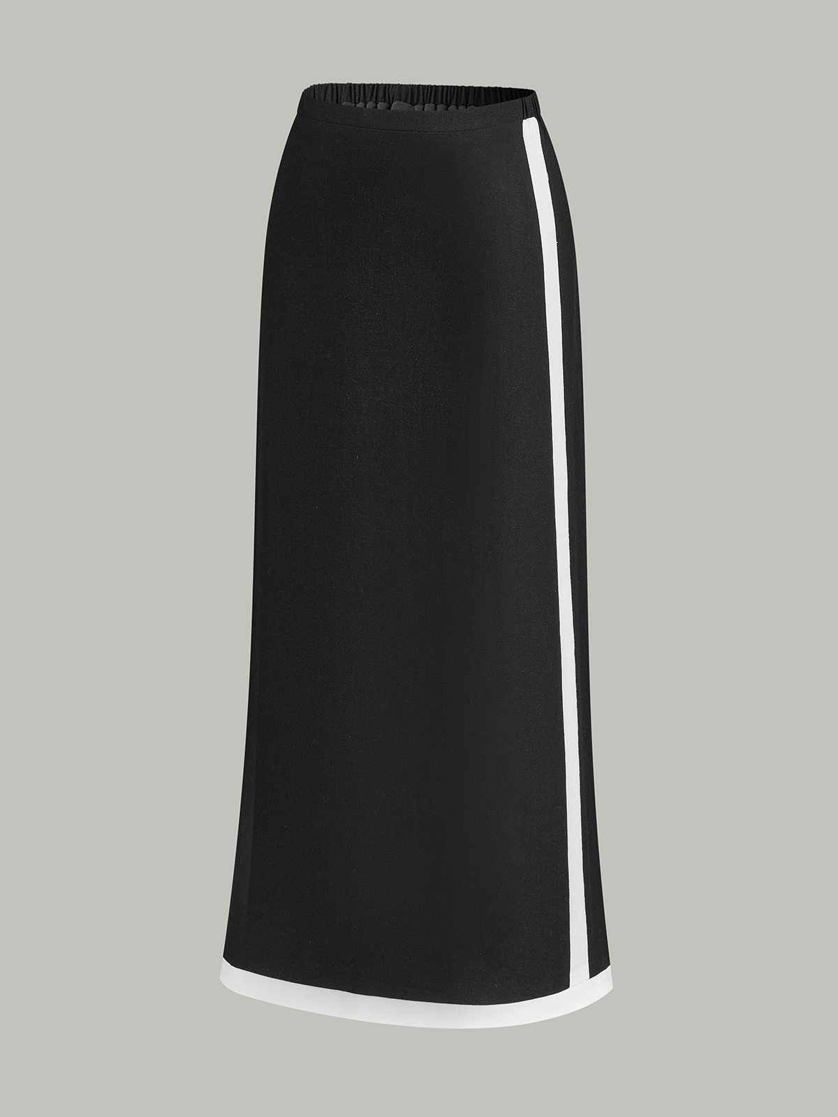 Contrast Trim Skirt Set