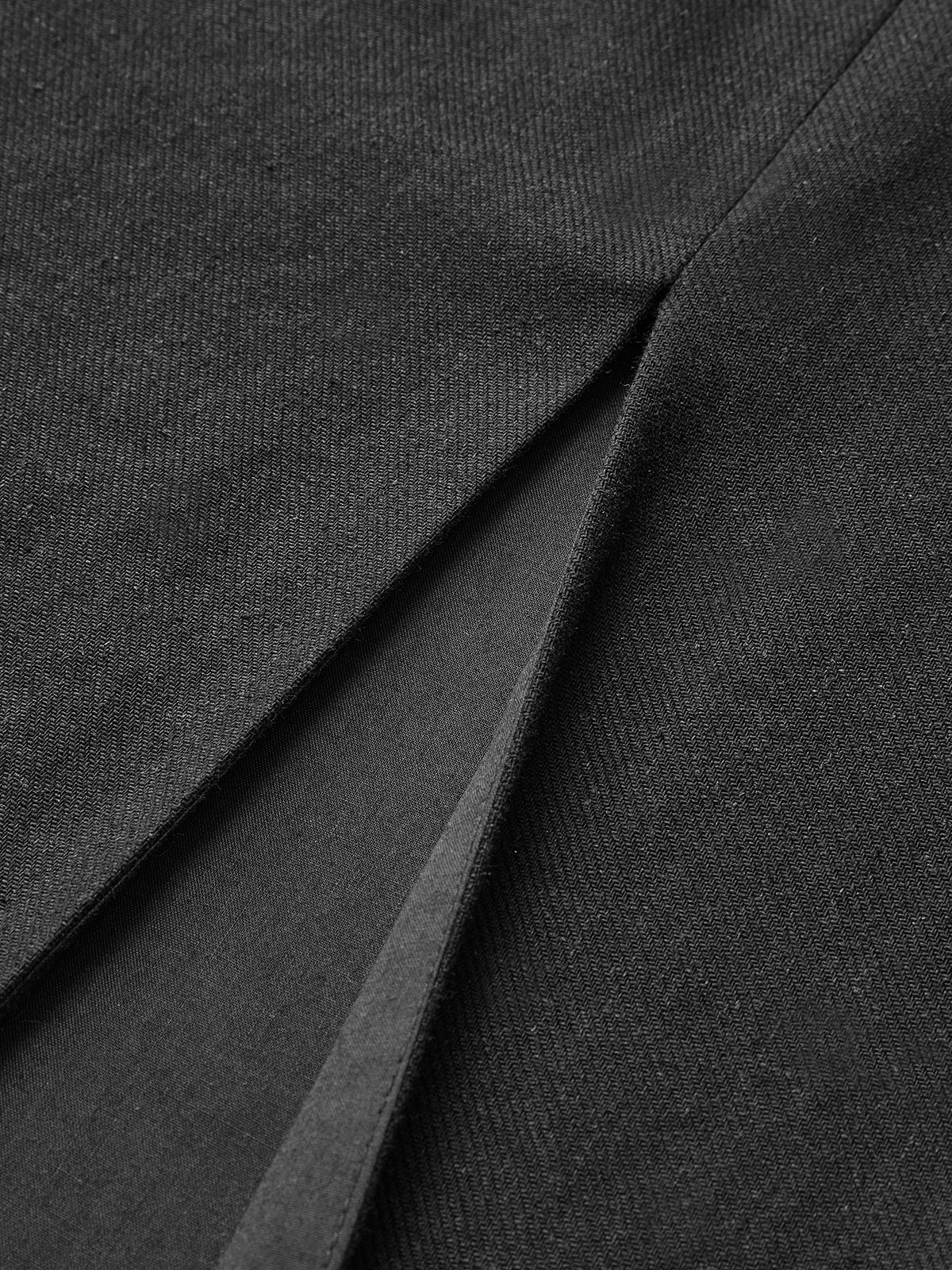 Contrast Trim Skirt Set