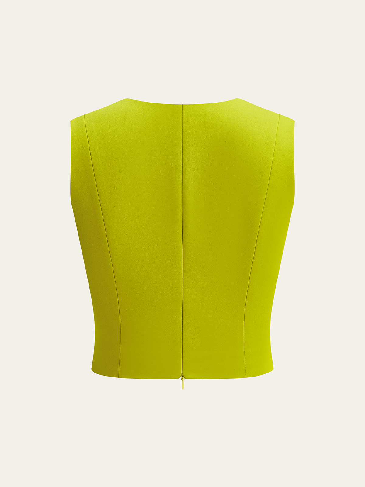 Sleeveless Crop Top With Metal Ring Detail