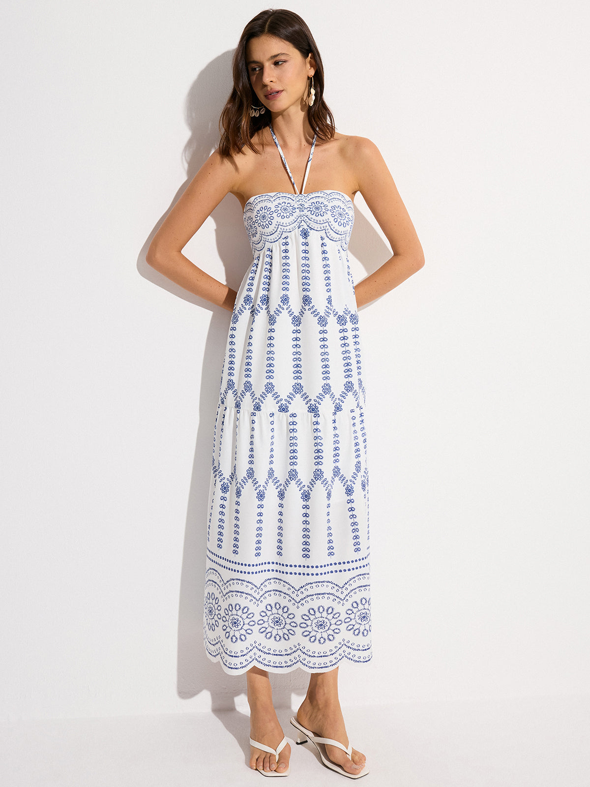 Halter Backless Maxi Dress