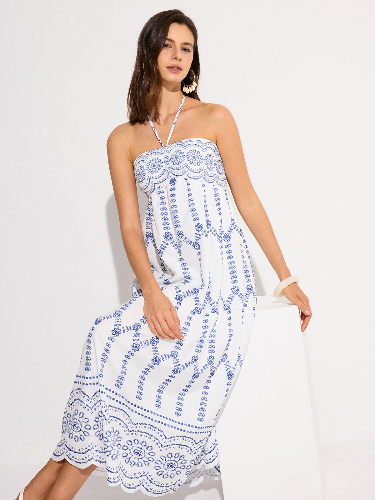 Halter Backless Maxi Dress