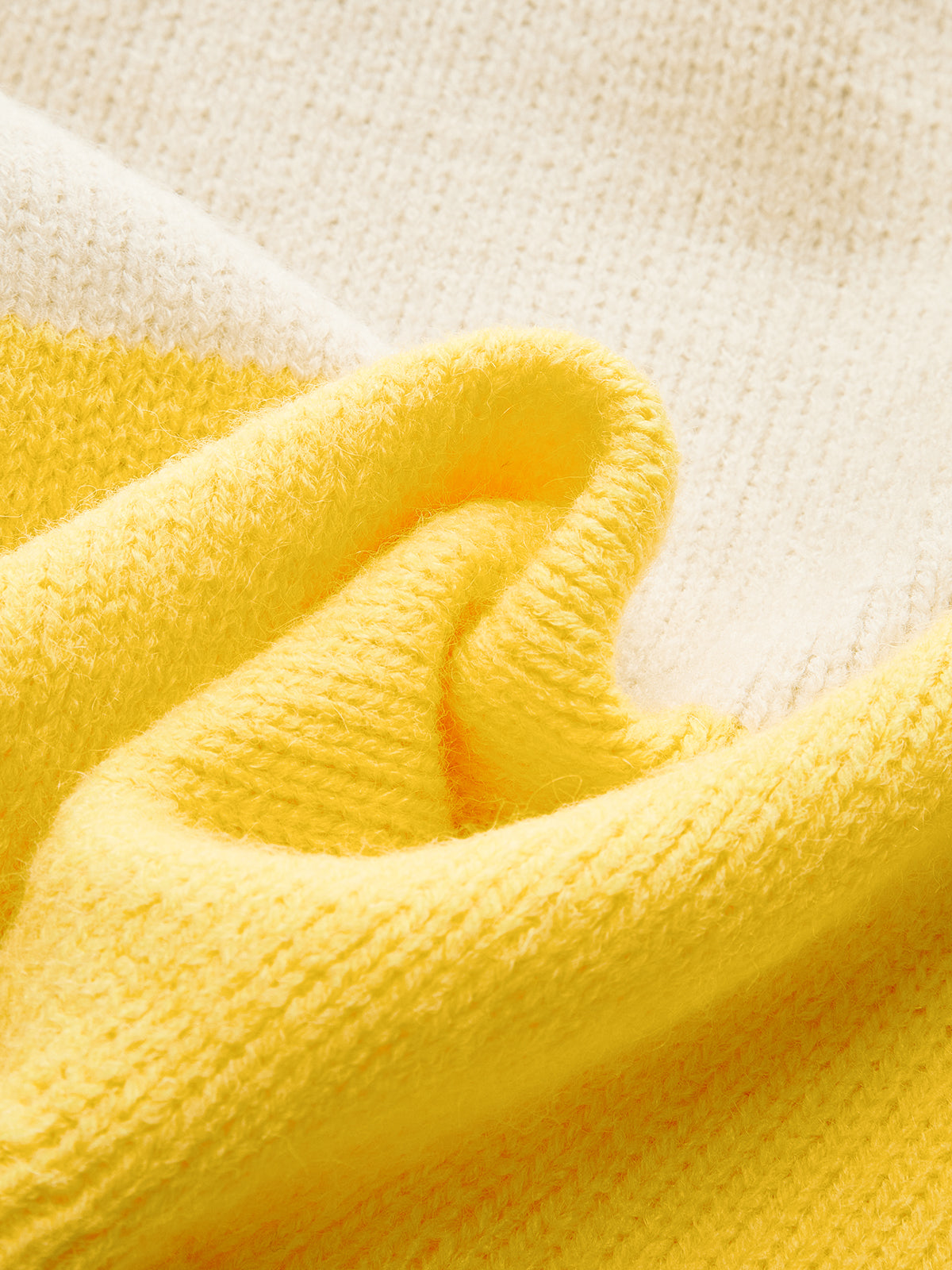 Knitted Colorblock Sweater Vest