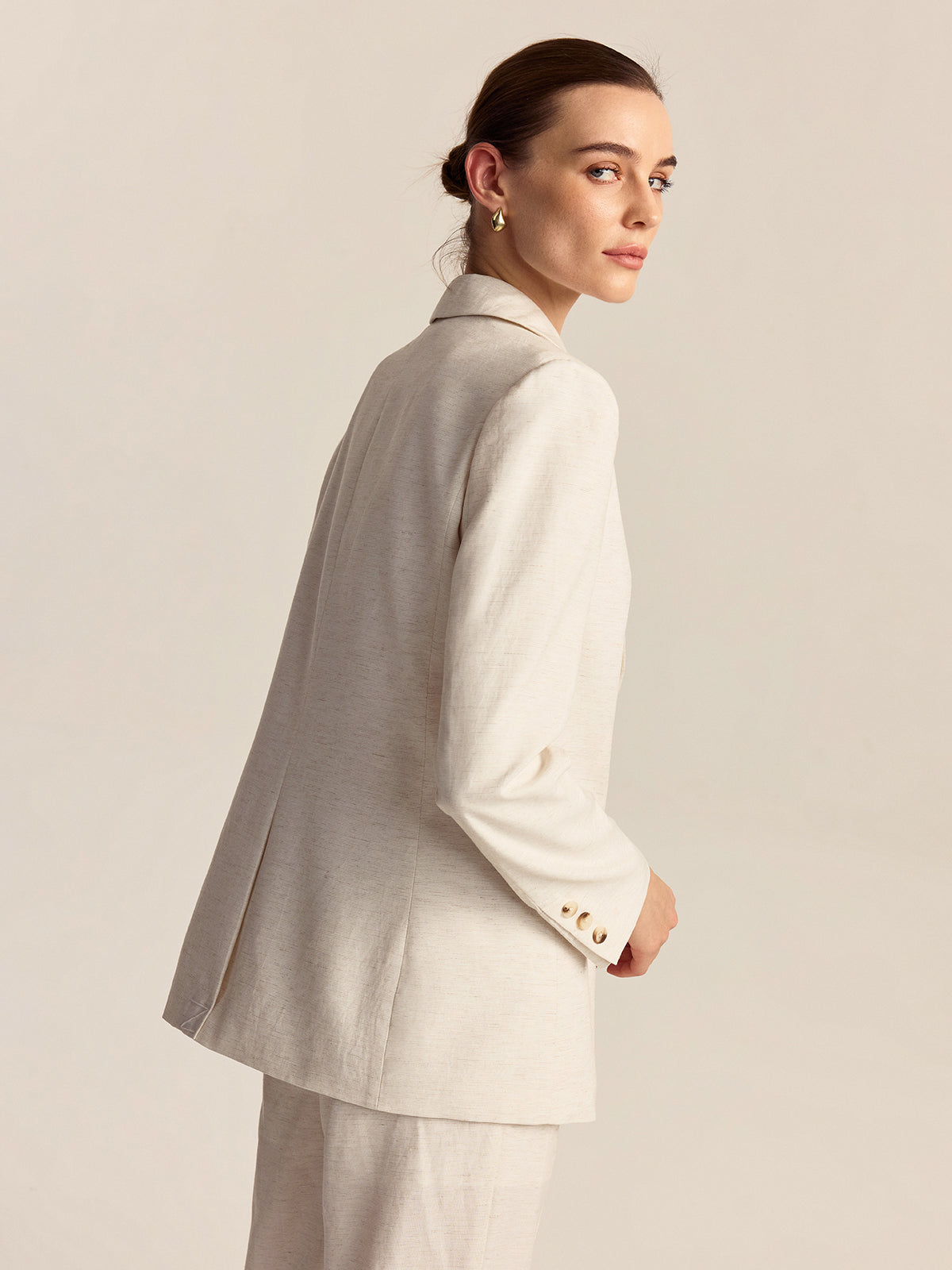 Tencel-Linen Blend Blazer