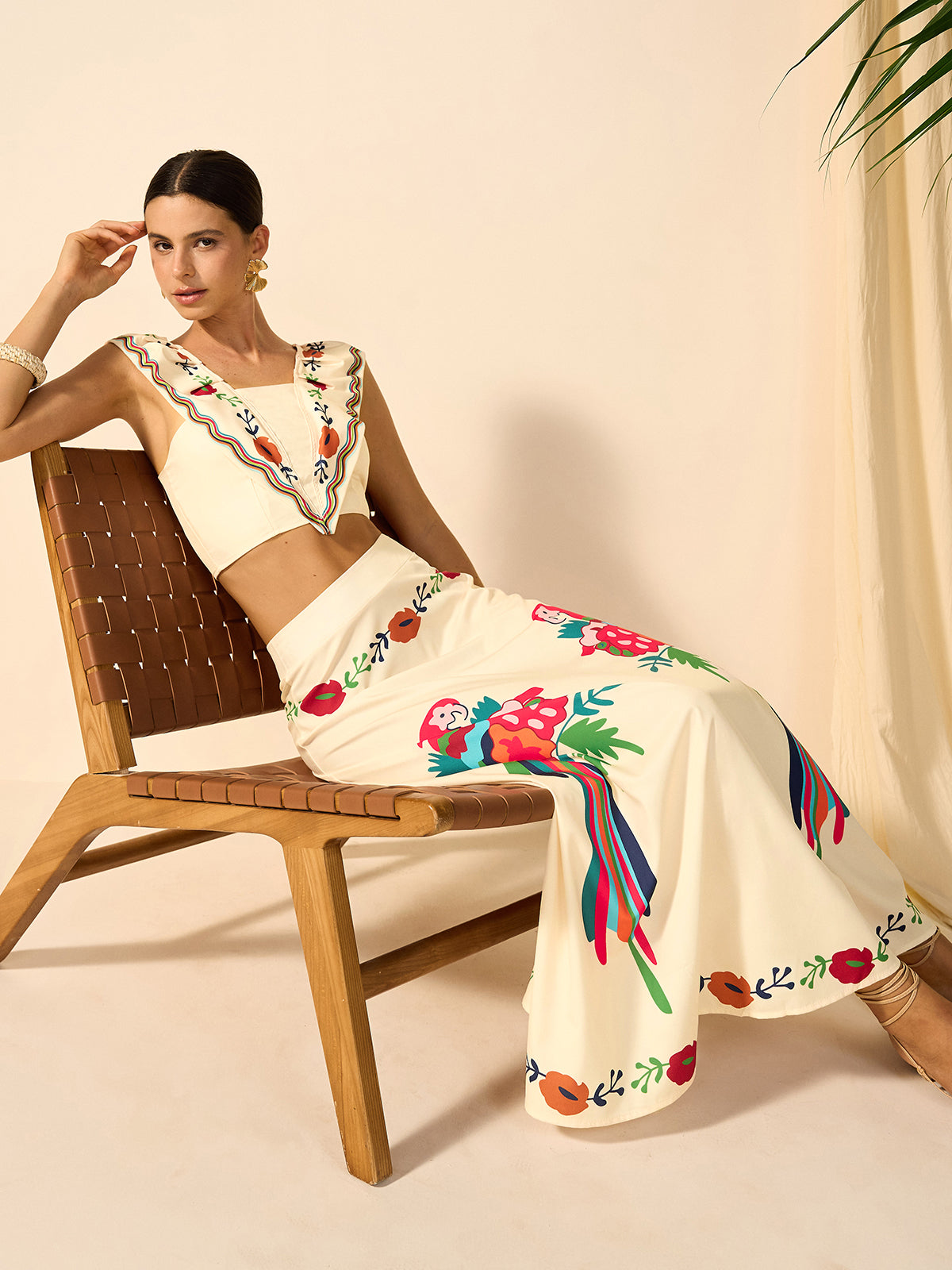 Boho Print Skirt Set