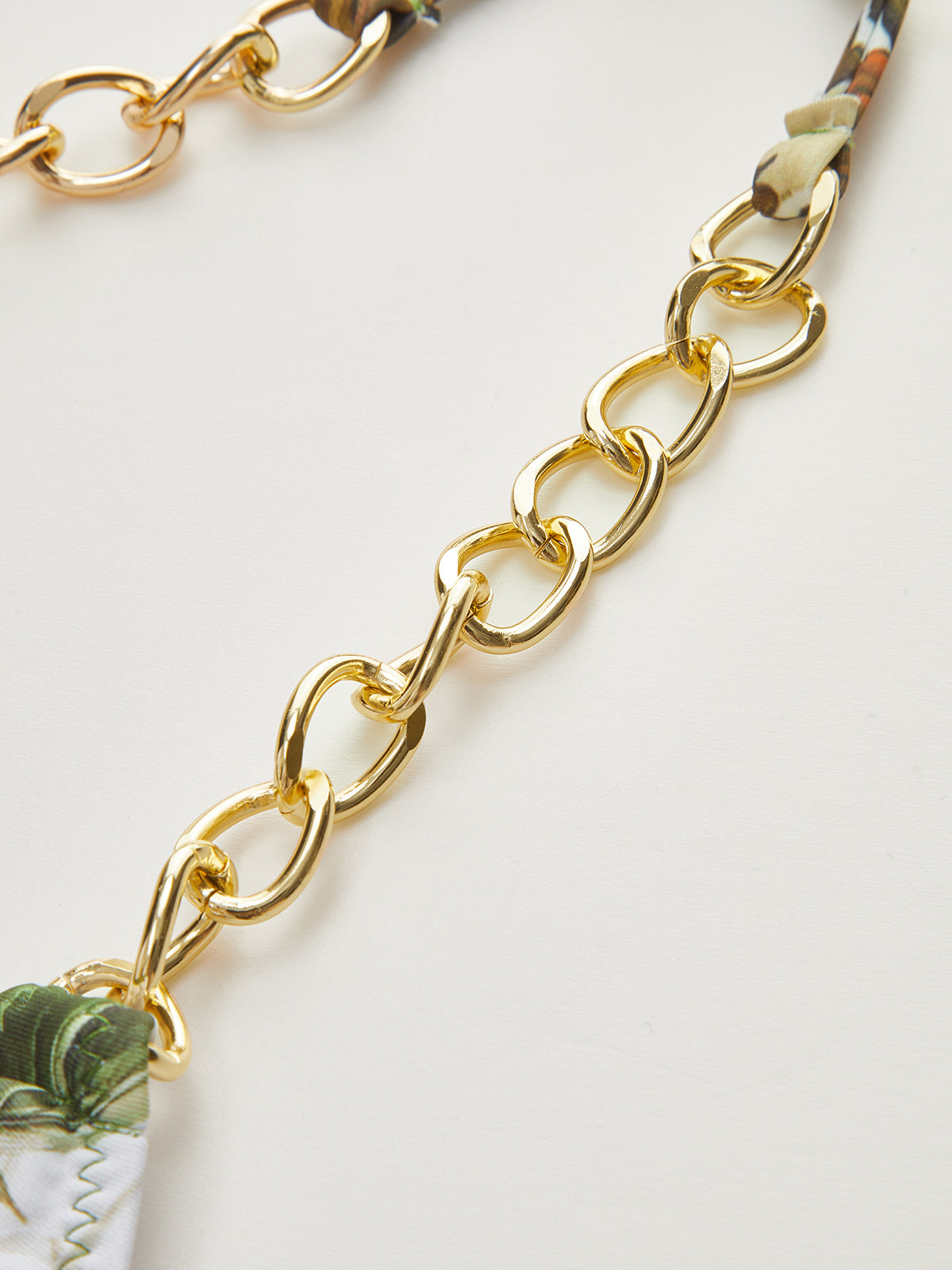 Print Chain Tie-Side Bikini Bottom