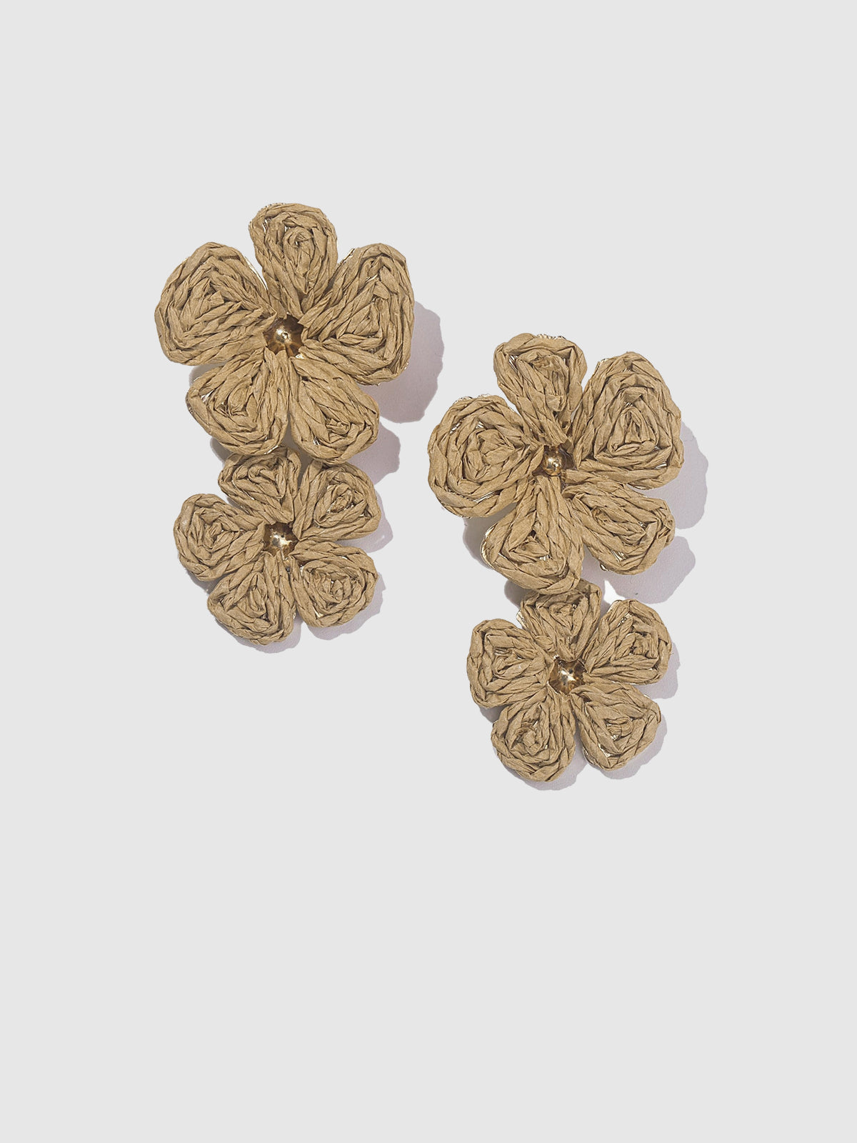 Gilded Lace Petal Earrings
