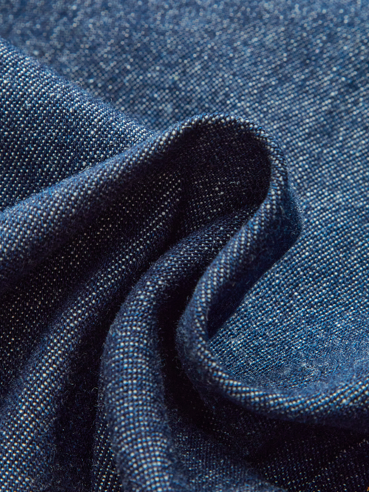 High-Waisted Wide-Leg Denim Pants