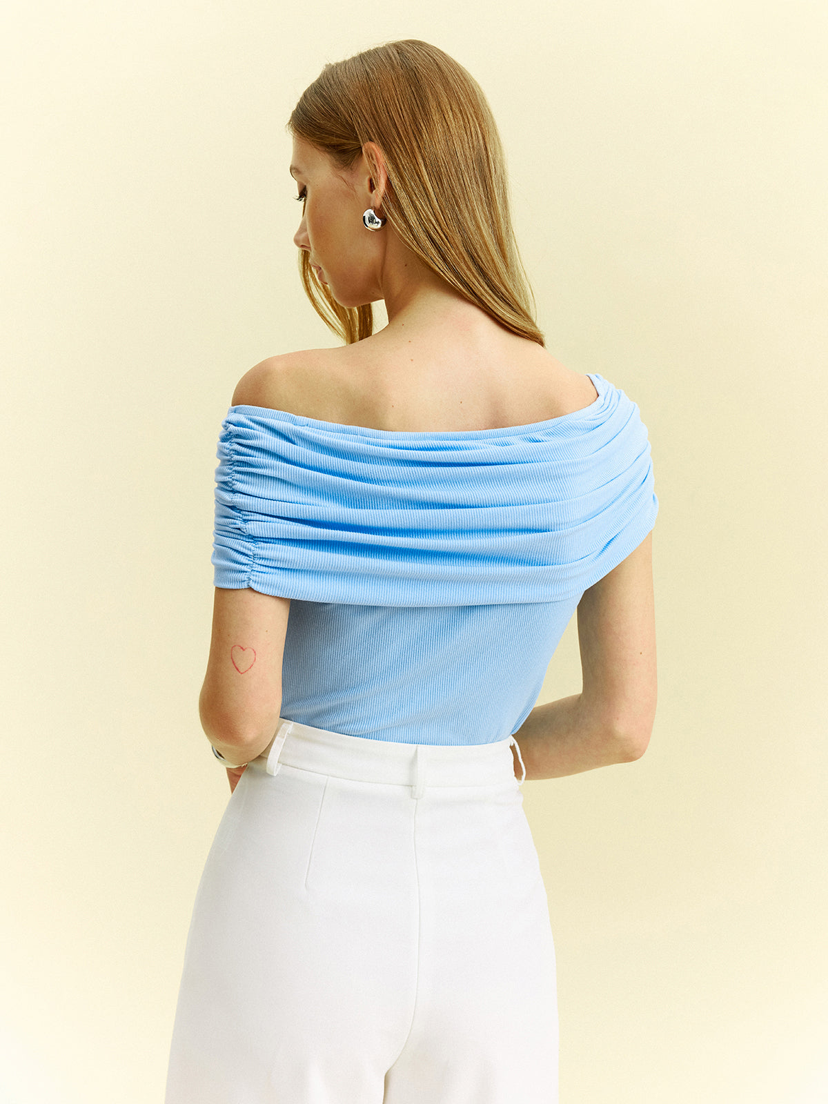 Off-Shoulder Top with Ring Detail