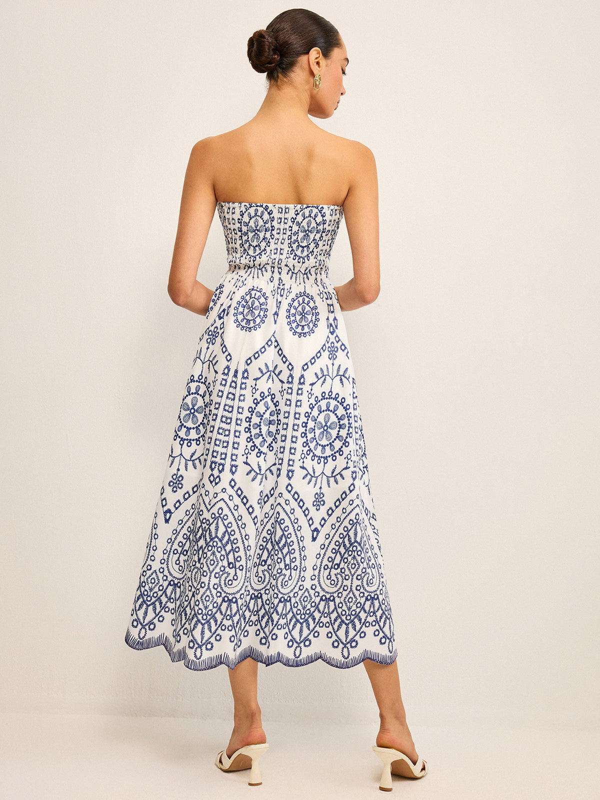 Strapless Boho Maxi Dress