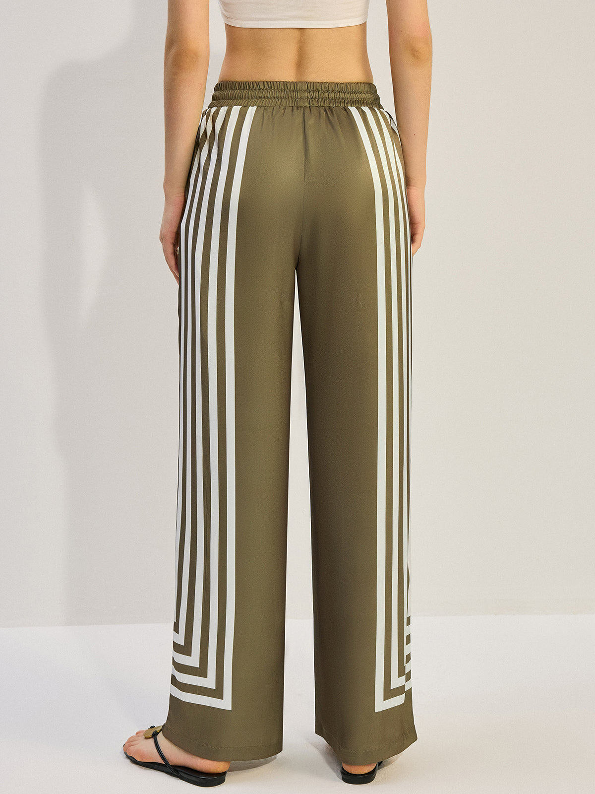 Striped Satin Pants