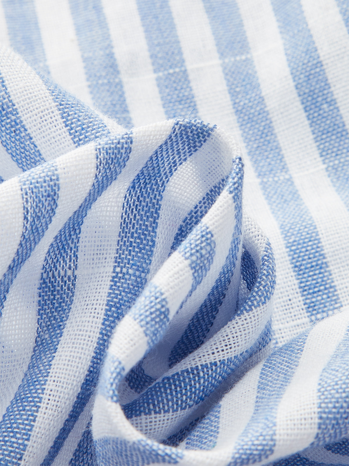 Striped Ruched Metal Decor Blouse