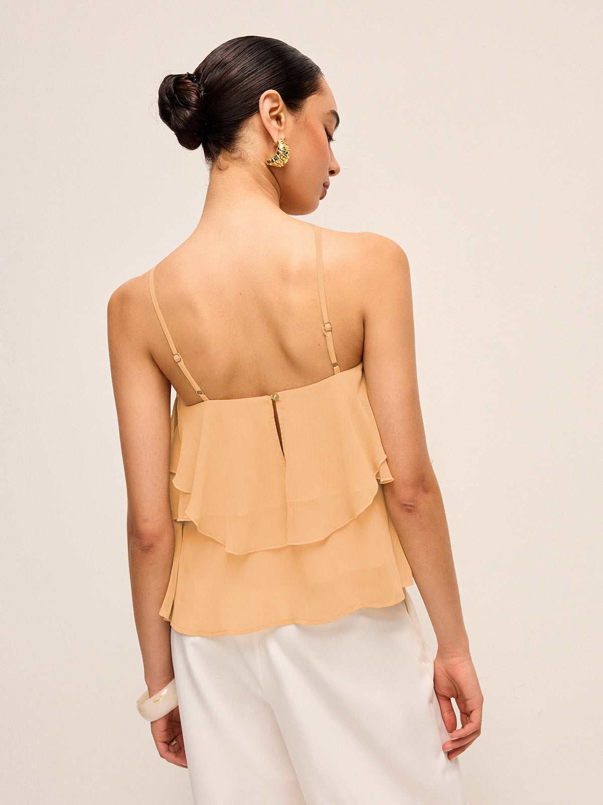 Floral Ruffle Halter Top