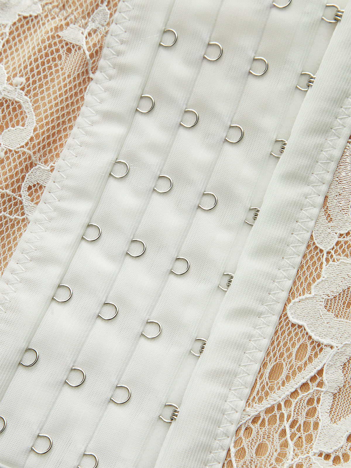 Lace-Trimmed Corset Top with Thin Straps