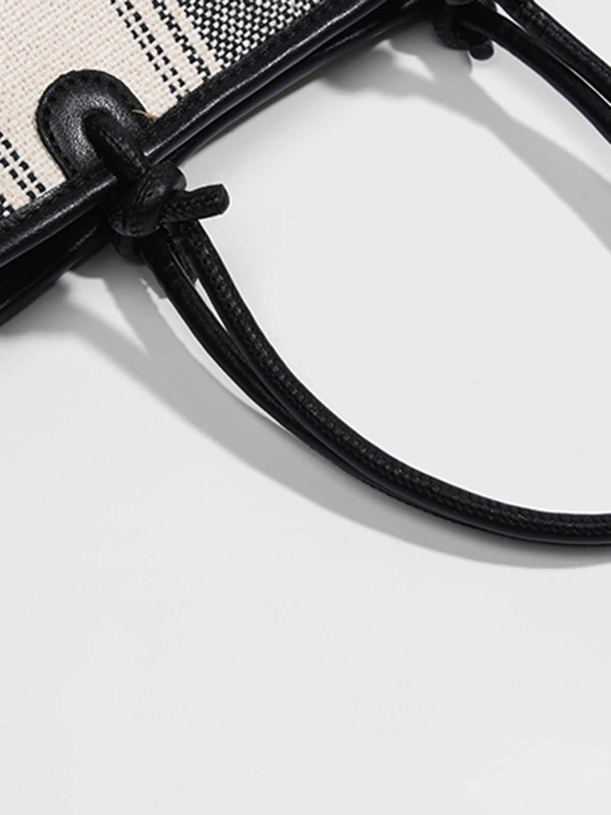 Striped Linen Tote Bag