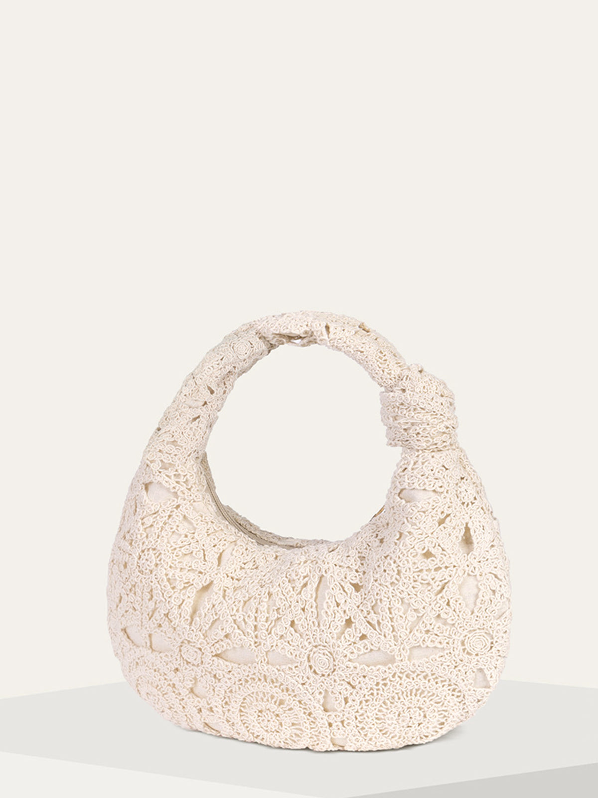 Crochet Knotted Handle Bag