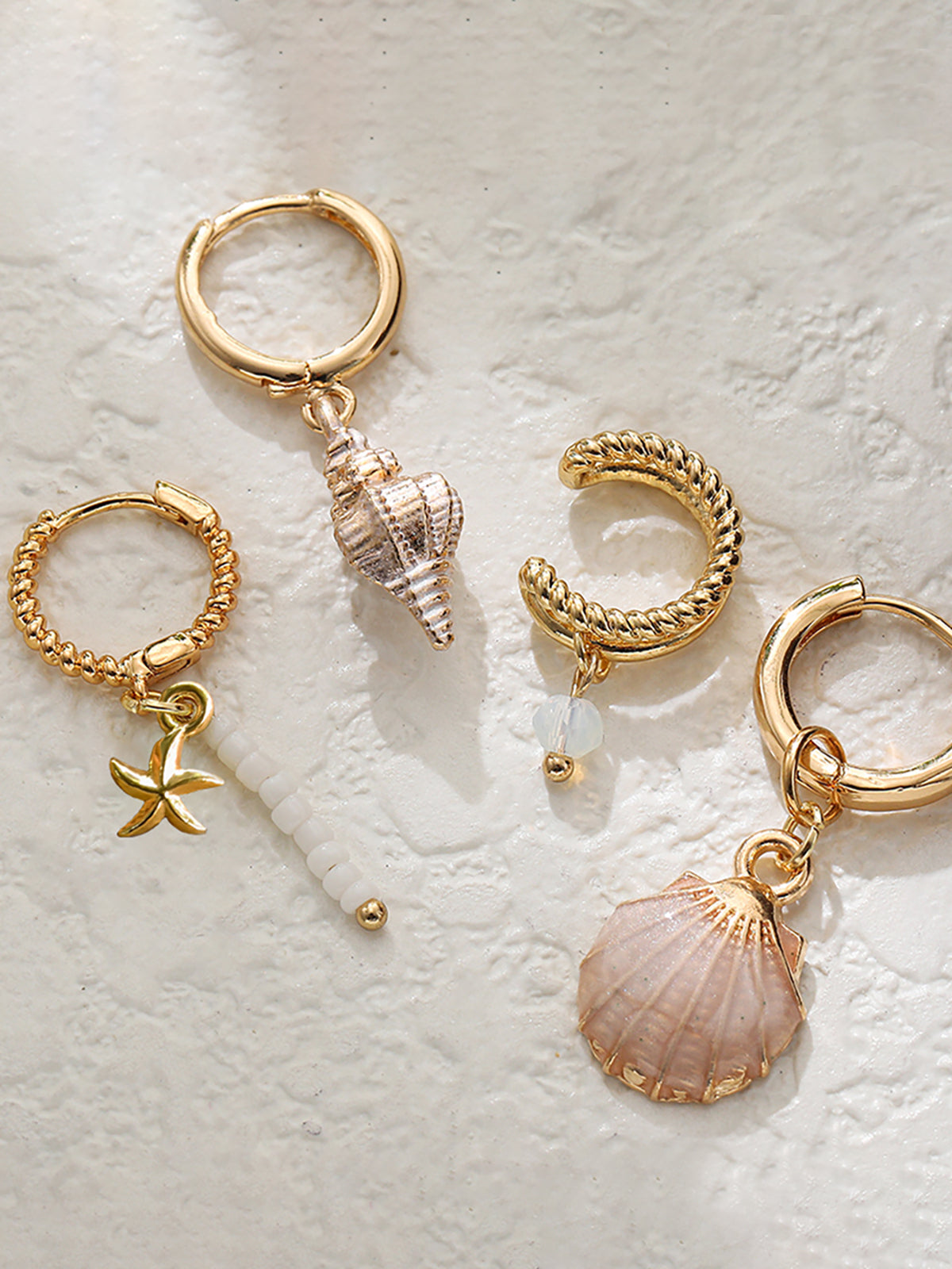 Marine Charm Earrings Set