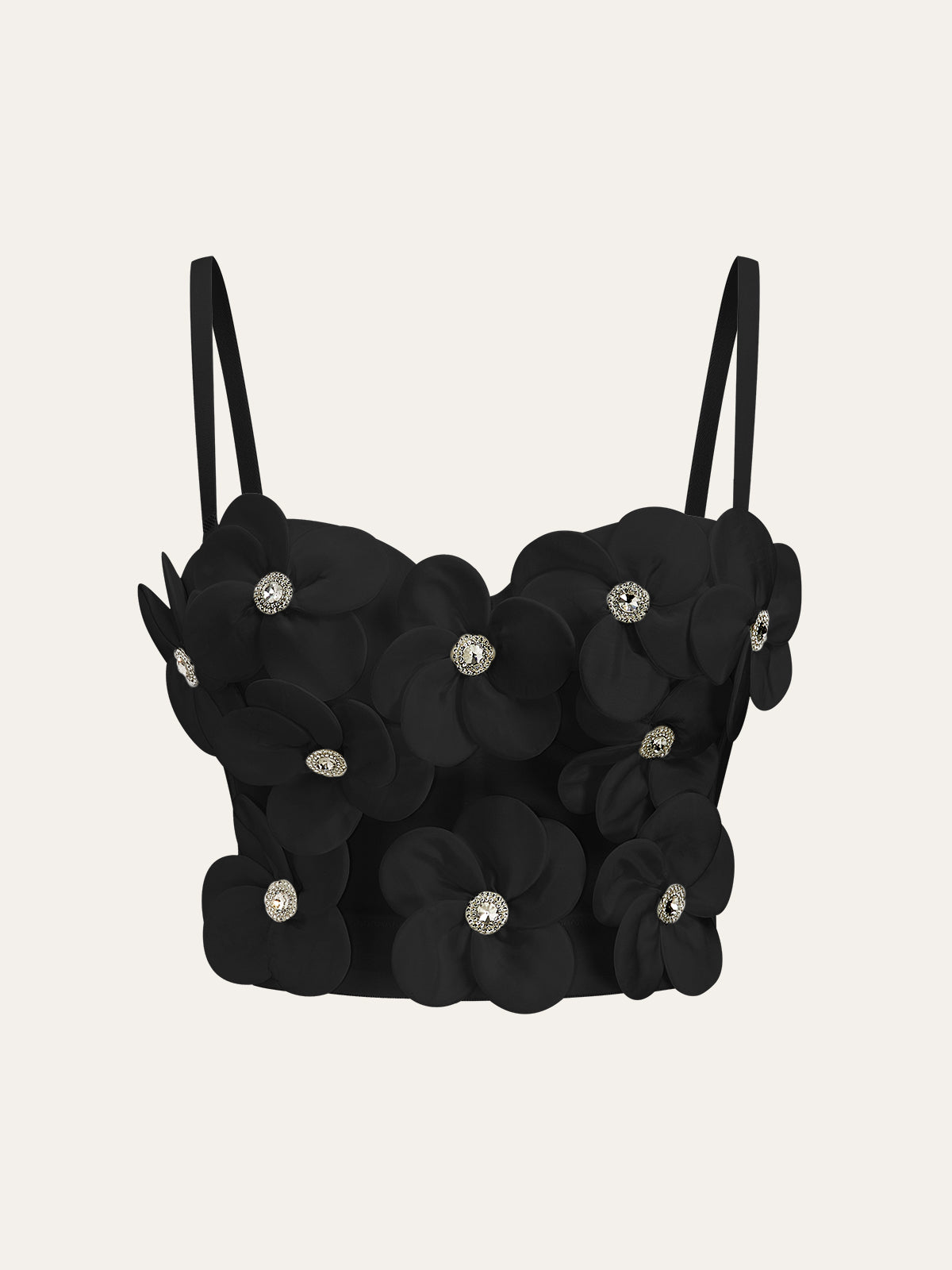 3D Floral Embellished Corset