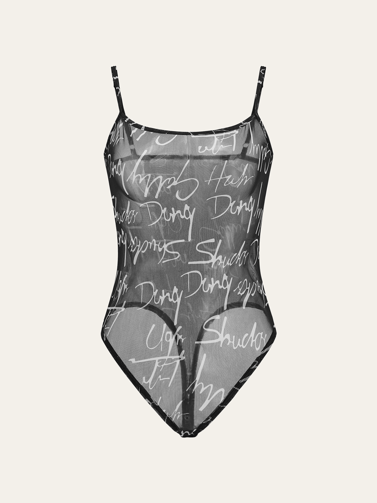 Meltaway Tank Top Scripted Bodysuit