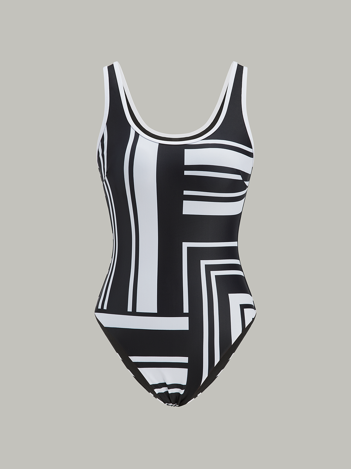 Geometric Print One-Piece Swimsuit