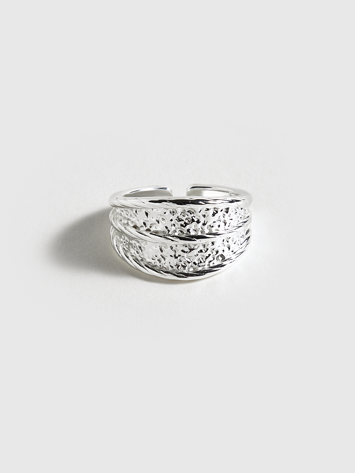 Textured Silver Ring
